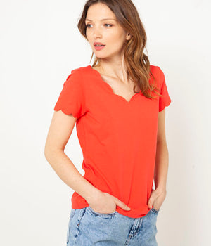 Quinoa Women Orange Shirt